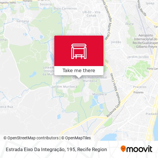 Estrada Eixo Da Integração, 195 map