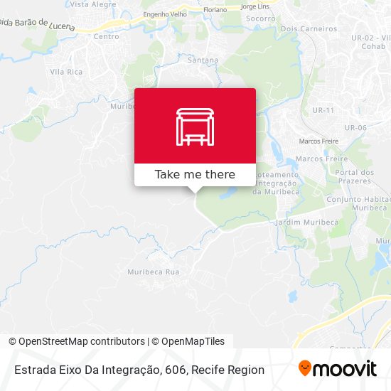 Estrada Eixo Da Integração, 606 map