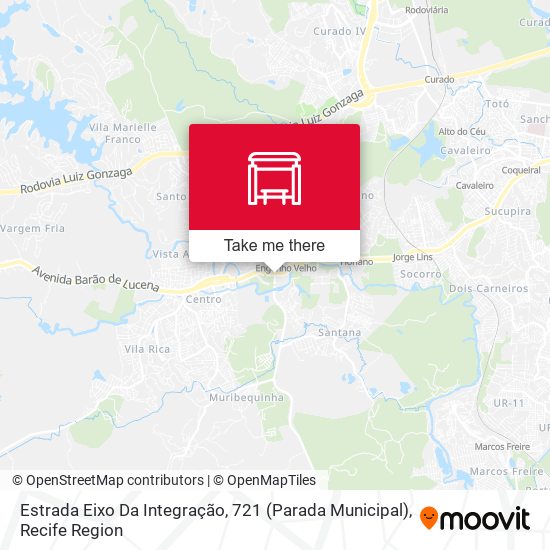 Estrada Eixo Da Integração, 721 (Parada Municipal) map