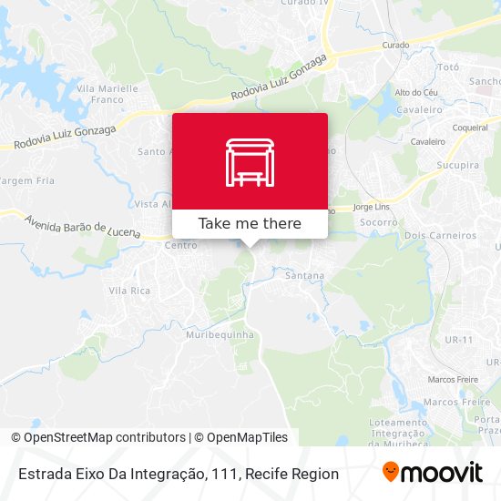 Estrada Eixo Da Integração, 111 map