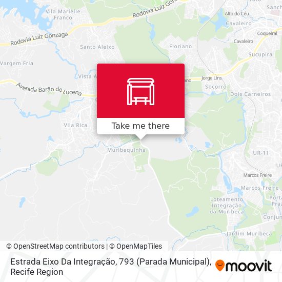 Estrada Eixo Da Integração, 793 (Parada Municipal) map