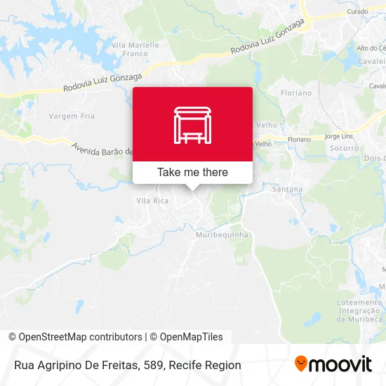 Rua Agripino De Freitas, 589 map