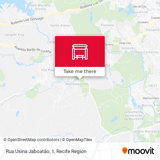 Rua Usina Jaboatão, 1 map