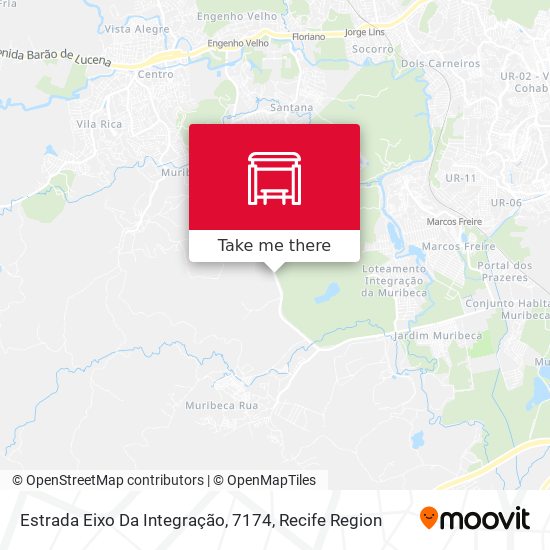 Estrada Eixo Da Integração, 7174 map