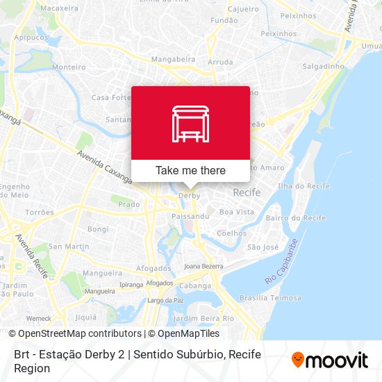 Brt - Estação Derby 2 | Sentido Subúrbio map