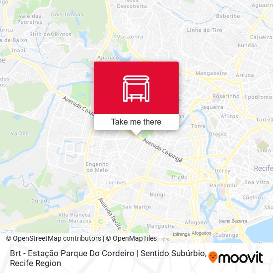 Mapa Brt - Estação Parque Do Cordeiro | Sentido Subúrbio