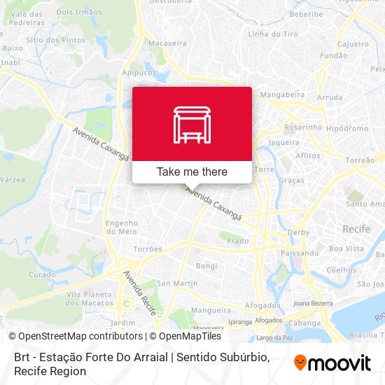 Mapa Brt - Estação Forte Do Arraial | Sentido Subúrbio