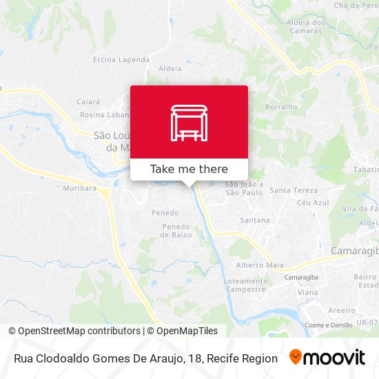 Rua Clodoaldo Gomes De Araujo, 18 map