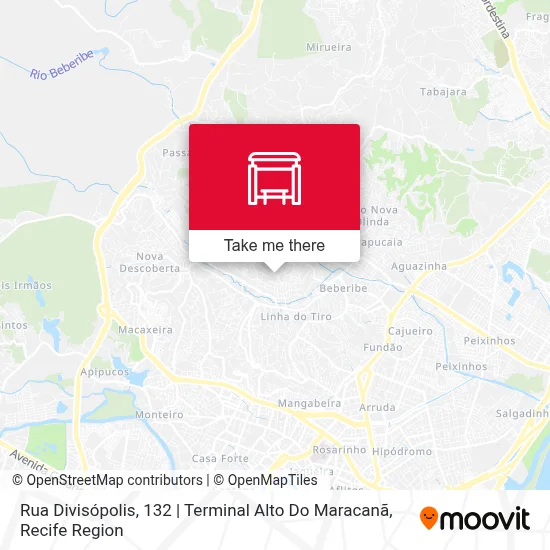 Rua Divisópolis, 132 | Terminal Alto Do Maracanã map