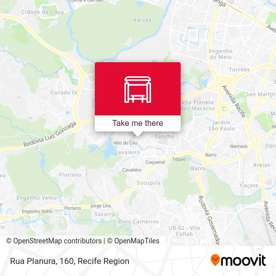 Rua Planura, 160 map