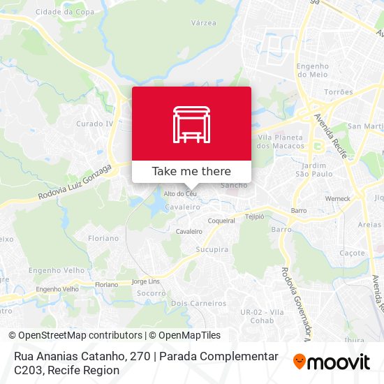 Rua Ananias Catanho, 270 | Parada Complementar C203 map