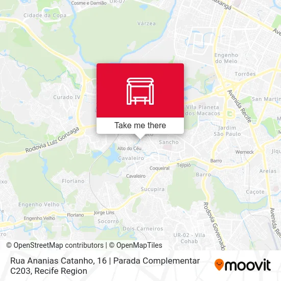 Rua Ananias Catanho, 16 | Parada Complementar C203 map