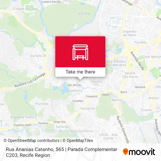 Rua Ananias Catanho, 565 | Parada Complementar C203 map