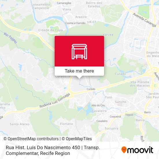 Rua Hist. Luís Do Nascimento 450 | Transp. Complementar map