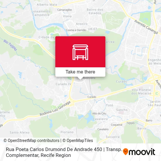 Rua Poeta Carlos Drumond De Andrade 450 | Transp. Complementar map