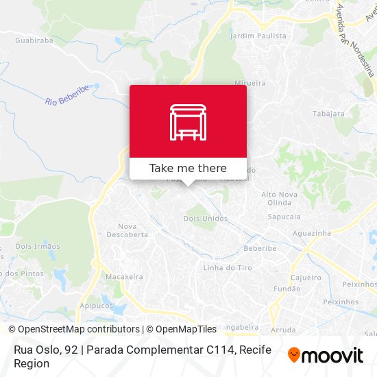 Rua Oslo, 92 | Parada Complementar C114 map
