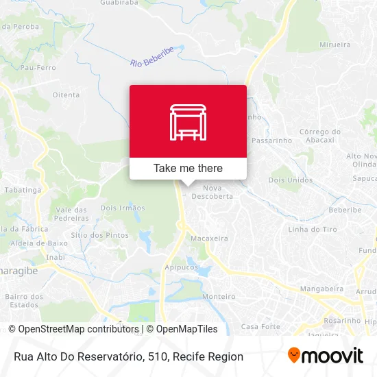 Rua Alto Do Reservatório, 510 map