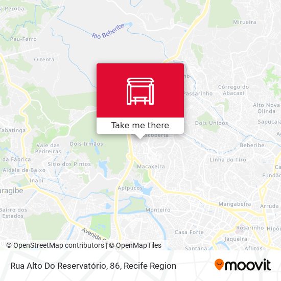 Rua Alto Do Reservatório, 86 map