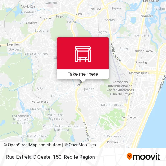 Rua Estrela D'Oeste, 150 map