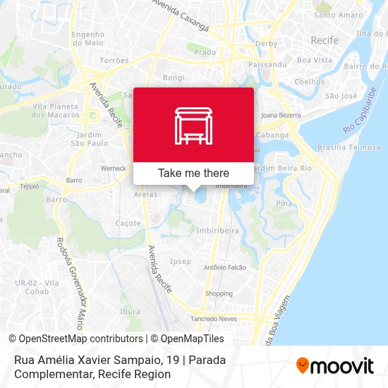 Rua Amélia Xavier Sampaio, 19 | Parada Complementar map