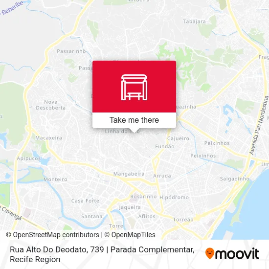 Rua Alto Do Deodato, 739 | Parada Complementar map