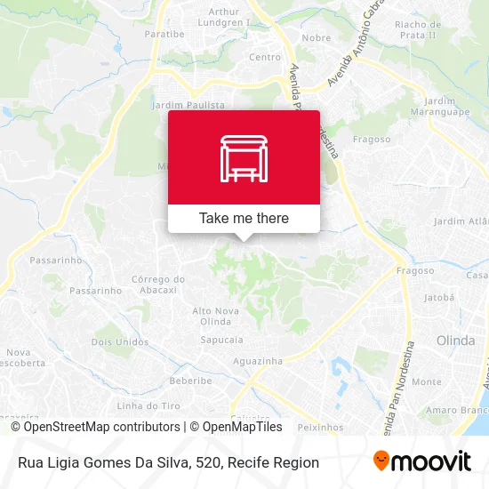 Rua Ligia Gomes Da Silva, 520 map