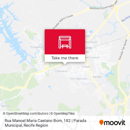 Rua Manoel Maria Caetano Bom, 182 | Parada Municipal map