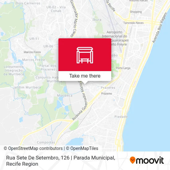 Rua Sete De Setembro, 126 | Parada Municipal map