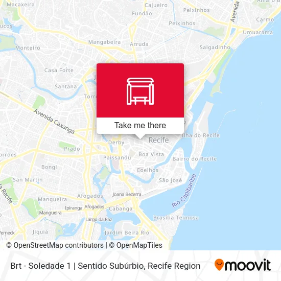 Brt - Soledade 1 | Sentido Subúrbio map