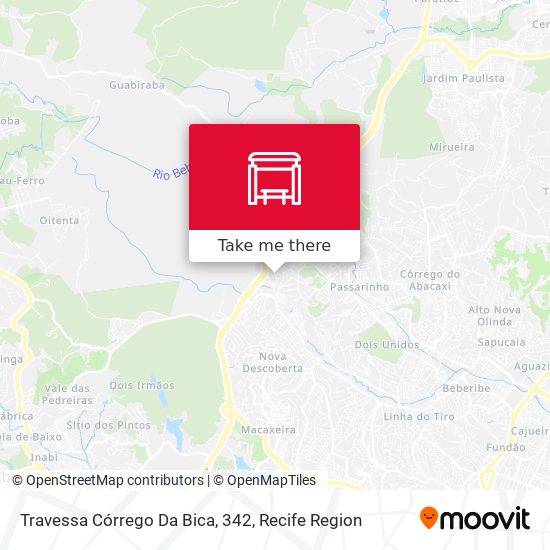 Travessa Córrego Da Bica, 342 map