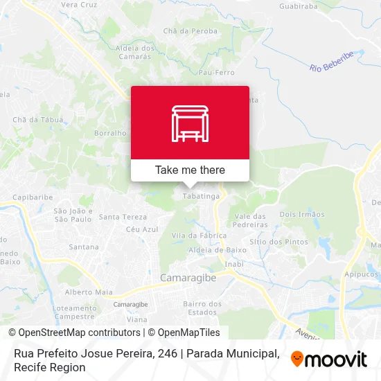 Rua Prefeito Josue Pereira, 246 | Parada Municipal map