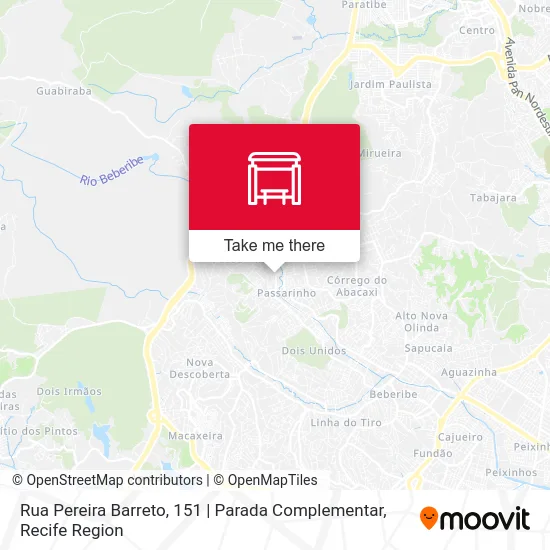 Rua Pereira Barreto, 151 | Parada Complementar map