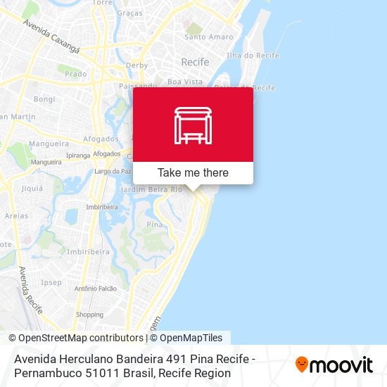 Avenida Herculano Bandeira 491 Pina Recife - Pernambuco 51011 Brasil map