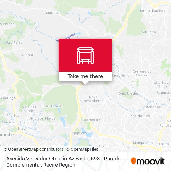 Avenida Vereador Otacílio Azevedo, 693 | Parada Complementar map