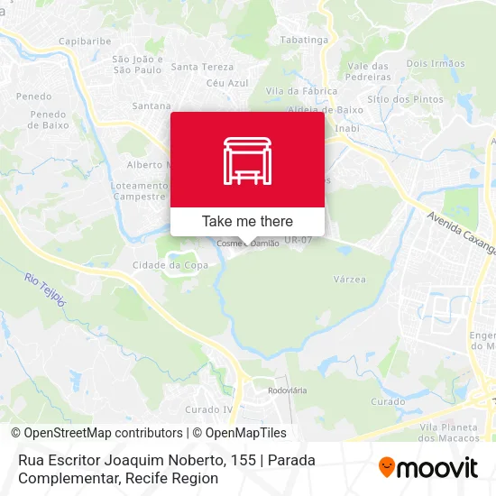 Rua Escritor Joaquim Noberto, 155 | Parada Complementar map
