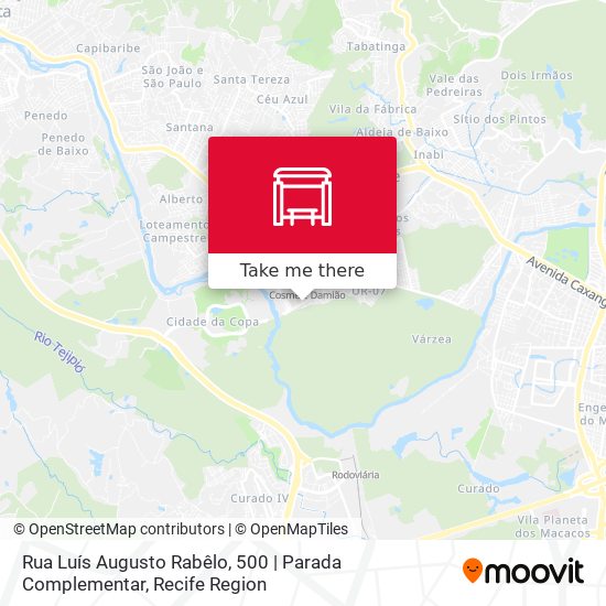 Rua Luís Augusto Rabêlo, 500 | Parada Complementar map