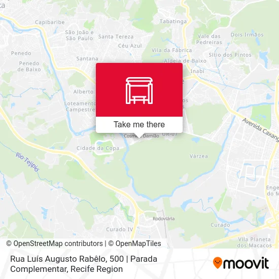 Rua Luís Augusto Rabêlo, 500 | Parada Complementar map