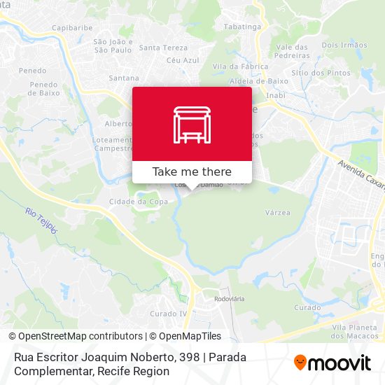 Rua Escritor Joaquim Noberto, 398 | Parada Complementar map