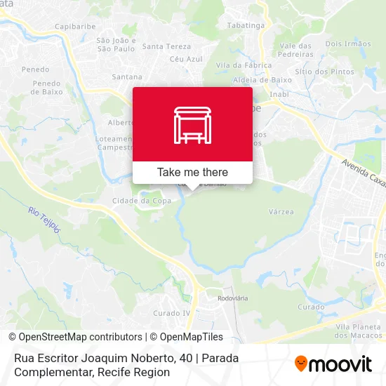 Rua Escritor Joaquim Noberto, 40 | Parada Complementar map