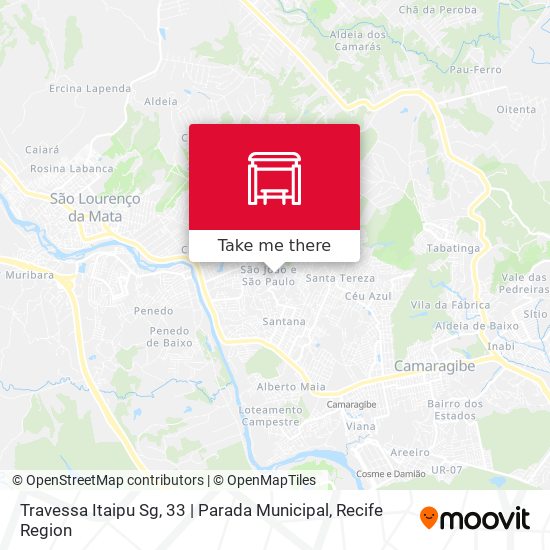 Travessa Itaipu Sg, 33 | Parada Municipal map
