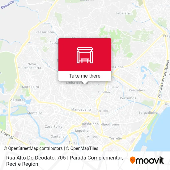 Rua Alto Do Deodato, 705 | Parada Complementar map
