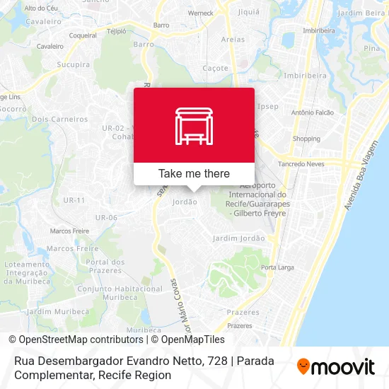 Rua Desembargador Evandro Netto, 728 | Parada Complementar map