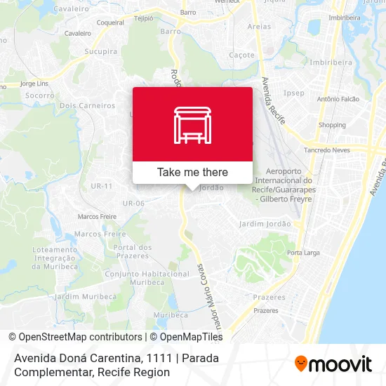Avenida Doná Carentina, 1111 | Parada Complementar map