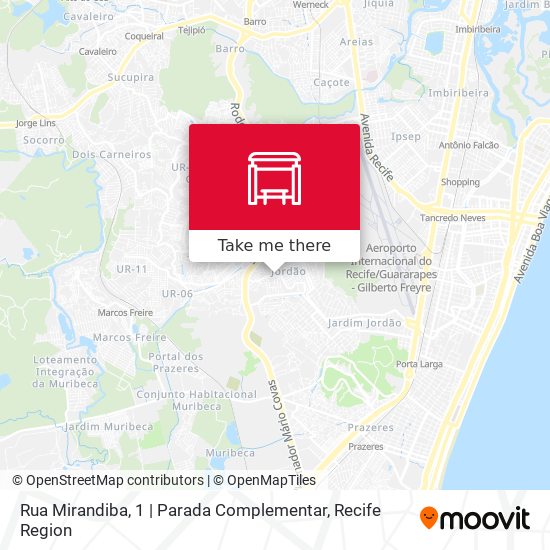 Rua Mirandiba, 1 | Parada Complementar map