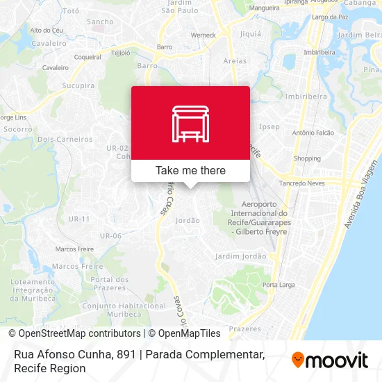 Rua Afonso Cunha, 891 | Parada Complementar map
