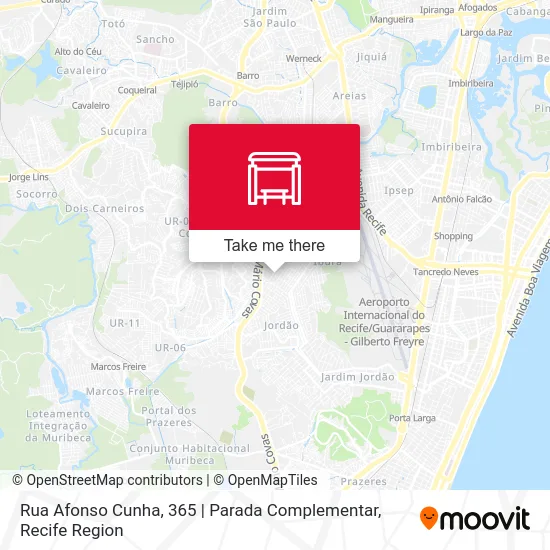 Rua Afonso Cunha, 365 | Parada Complementar map