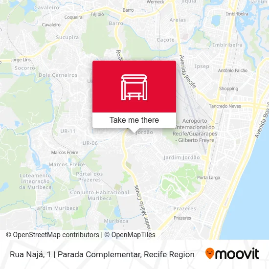 Rua Najá, 1 | Parada Complementar map