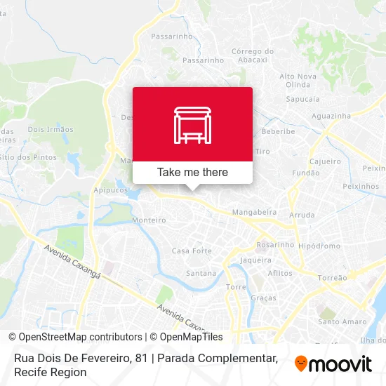Rua Dois De Fevereiro, 81 | Parada Complementar map
