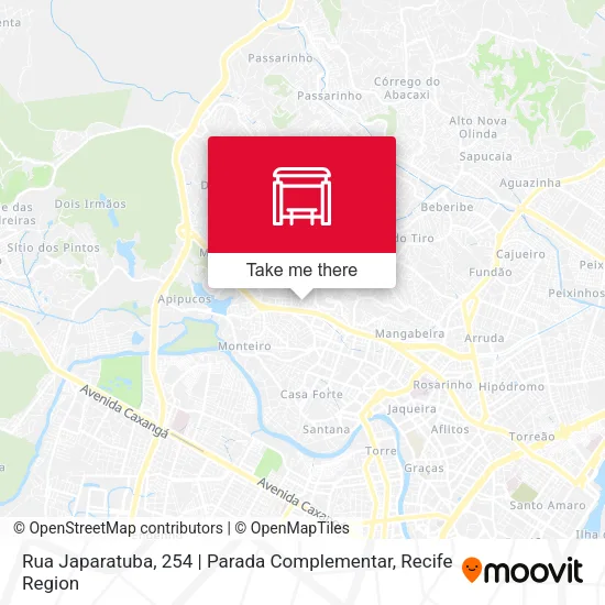 Rua Japaratuba, 254 | Parada Complementar map