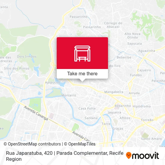 Rua Japaratuba, 420 | Parada Complementar map